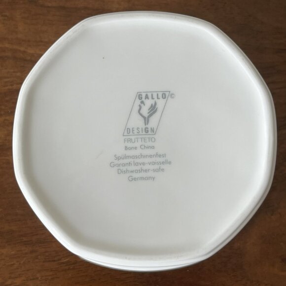 Villeroy & Boch Gallo Design "Frutteto" Porcelain Sugar Bowl Germany 1990s Fruit - Picture 12 of 13